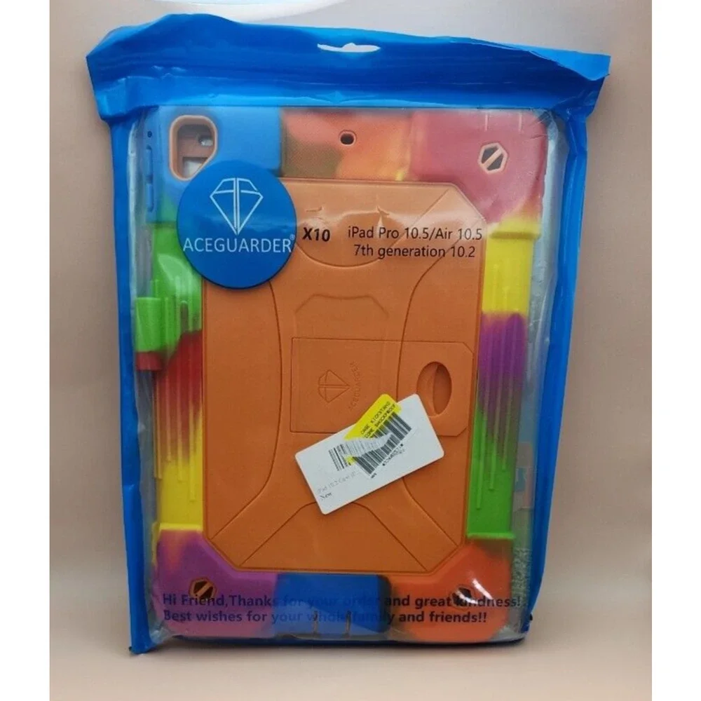 Aceguarder - Orange Multi Color Case Set - iPad Pro 10.5/Air 10.5, 7th Gen 10.2